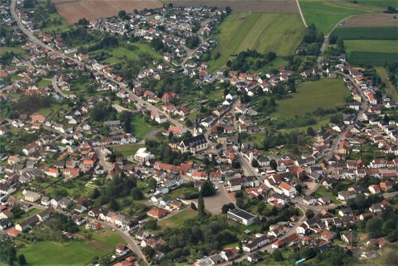 Flugzeugaufnahme vom Ortsteil Schwarzenholz